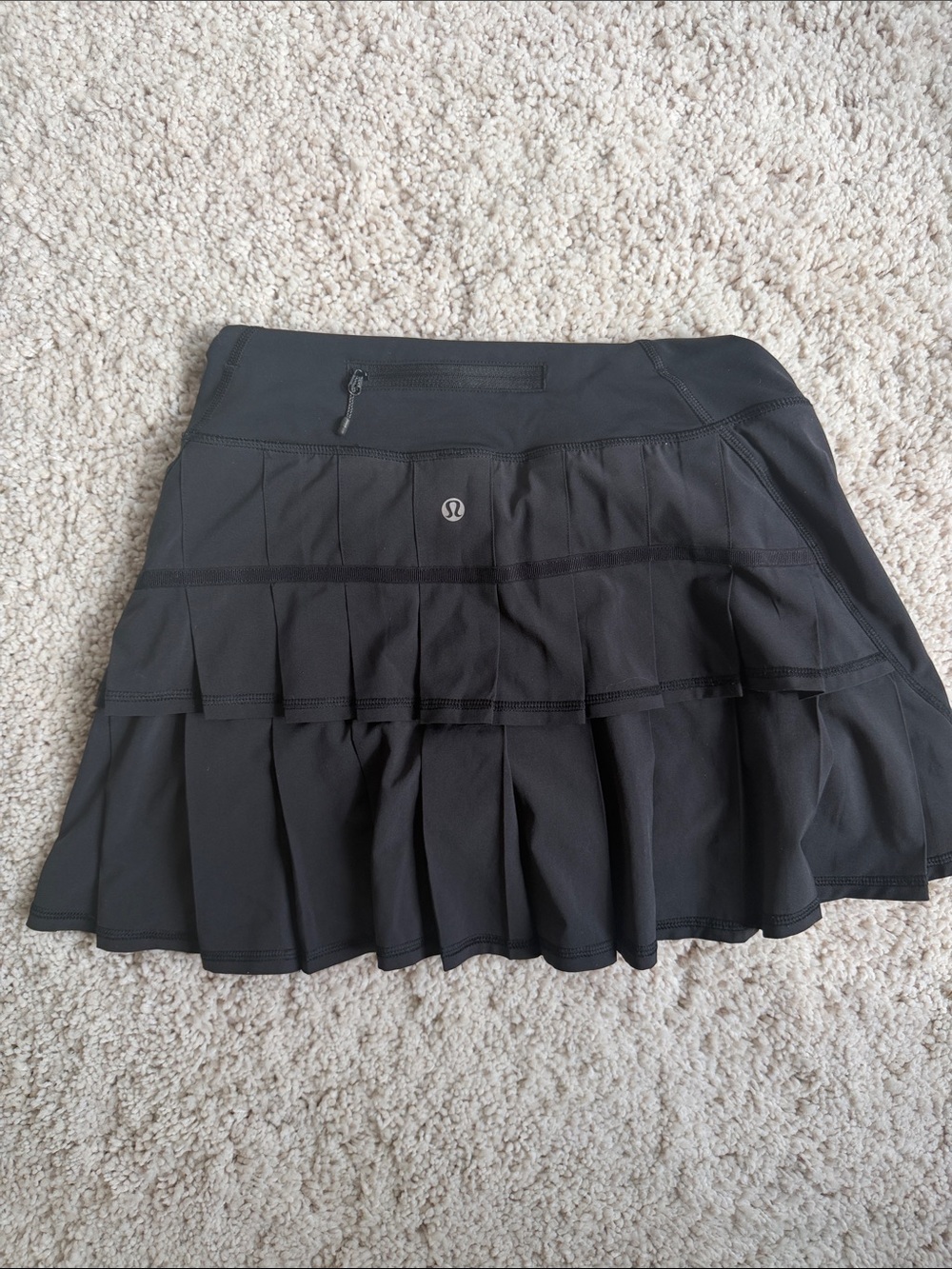 lululemon athletica Black Tiered Skater Skirt